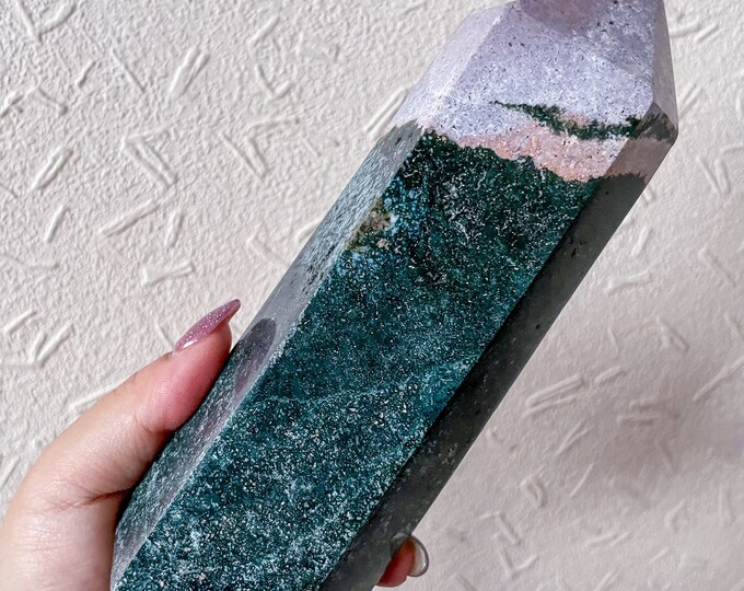 Ocean Jasper crystal tower healing crystal home decor