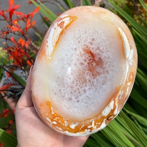 Carnelian crystal bowl | Carnelian stone home decoration | carnelian stone  healing crystal | birthstone gifts| wedding anniversary gift
