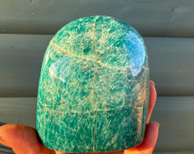 Shimmery Amazonite High quality crystal freeform healing crystal home decor