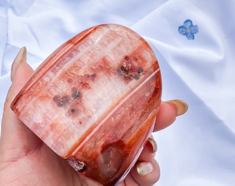 Carnelian crystal freeform | Carnelian stone home decoration | carnelian stone healing crystal | birthstone gifts| wedding anniversary gift