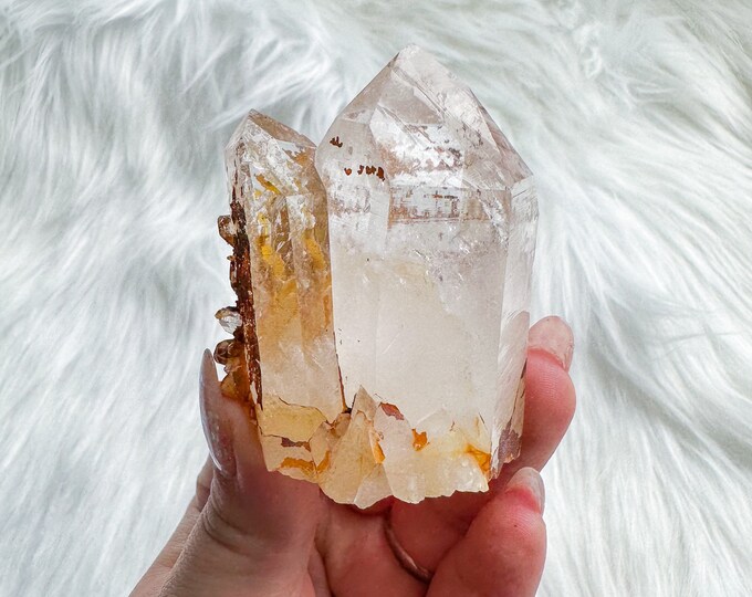Golden healer quartz cluster mineral specimen | natural premium crystal cluster  | crystal healing home decoration | positive fengshui home