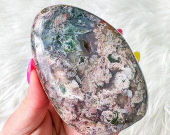Ocean Jasper with Blue chalcedony crystal freeform healing crystal home decor