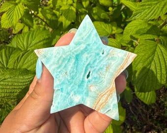 Blue aragonite Crystal Star - Home Decoration | Healing Crystal Decor