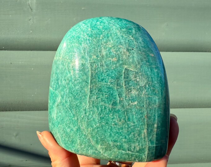 Shimmery Amazonite High quality crystal freeform healing crystal home decor