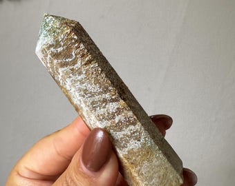 Rutilated Agate natural crystal tower home decor