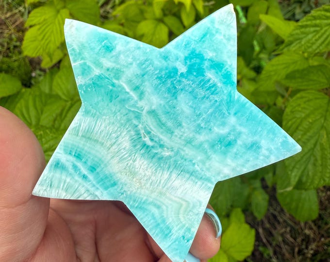 Blue aragonite Crystal Star - Home Decoration | Healing Crystal Decor