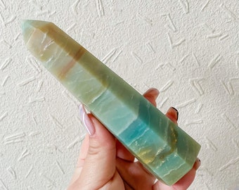 Amazonite jade tower