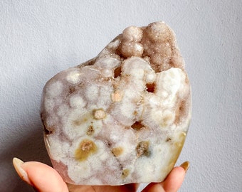 Druzy amethyst flower agate free form natural crystal ornament home decoration