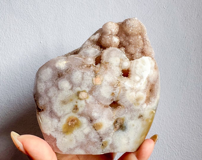 Druzy amethyst flower agate free form natural crystal ornament home decoration