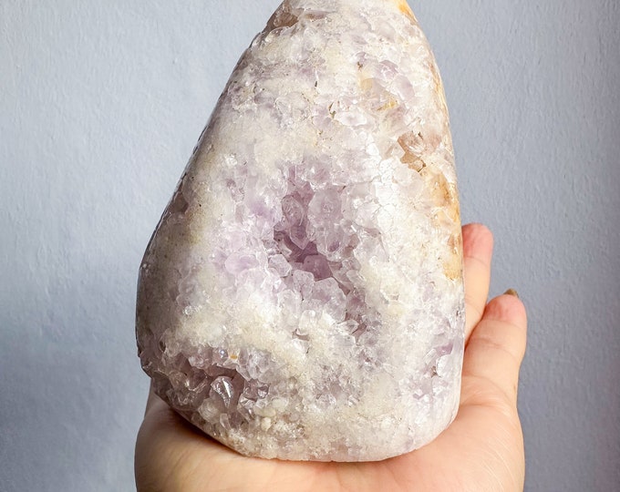 Druzy amethyst flower agate free form natural crystal ornament home decoration