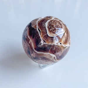 Chocolate calcite sphere | healing crystal home decoration |rare crystal specimen | birthstone gifts| wedding anniversary gift