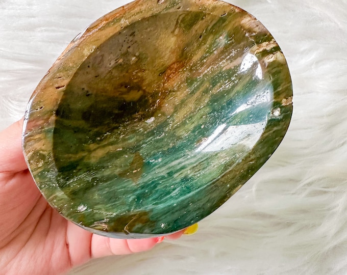 Ocean Jasper crystal bowl | crystal bowl| crystal home decor