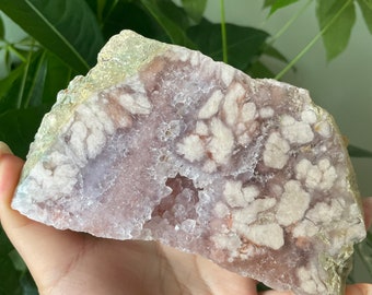 Rare flower agate crystal |cherry blossom agate home decoration | flower agate specimen | healing crystal | birthday gift|anniversary gift