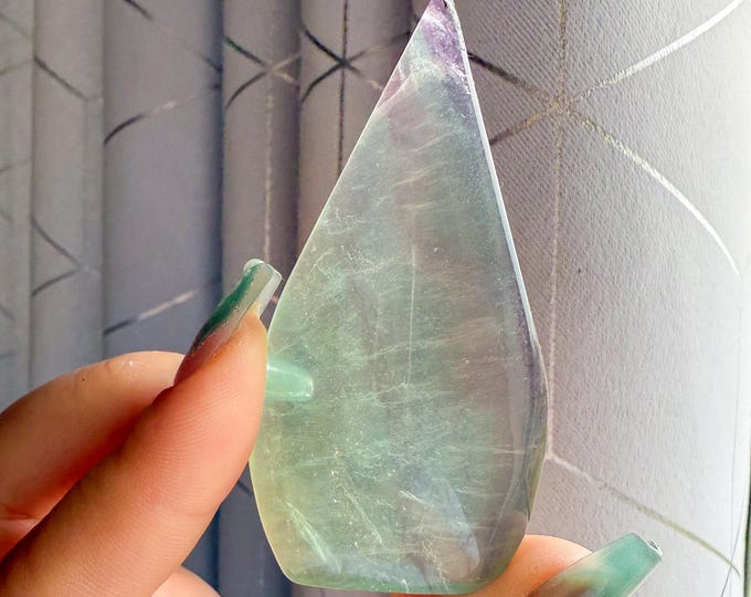 Green fluorite flame point healing crystal home decoration meditation | gift for her |gift for him |crystal gift