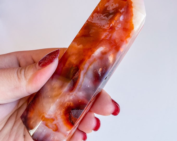 Carnelian High-quality crystal tower
