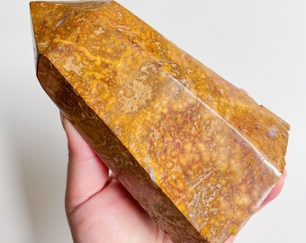 ocean Jasper crystal Tower healing crystal home decor