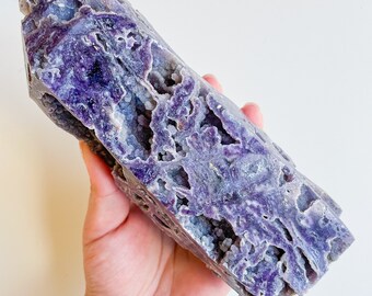 druzy Rare Druzy fluorite crystal tower healing crystal home decor