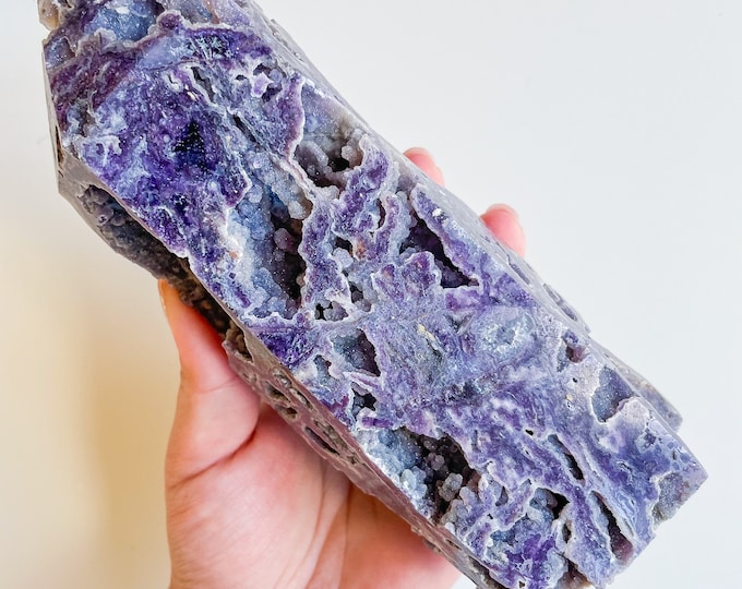 druzy Rare Druzy fluorite crystal tower healing crystal home decor