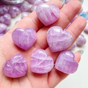 Kunzite Gem quality crystal Heart