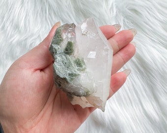 chlorite quartz mineral specimen | premium crystal cluster | crystal healing home decoration | healing crystal | crystal decoration