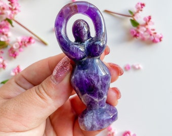 Dream amethyst crystal carving Goddess crystal hand-carving statues