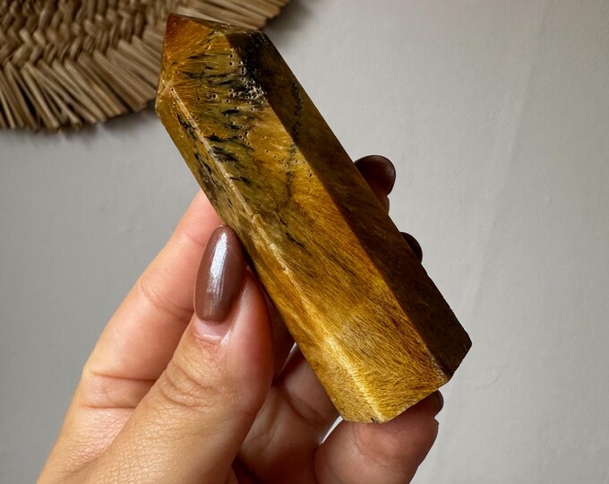 Rutilated Agate natural crystal tower home decor
