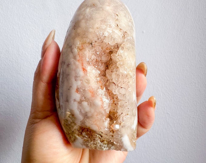 Druzy amethyst flower agate free form natural crystal ornament home decoration