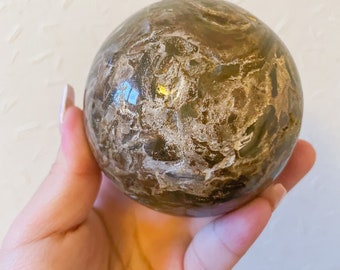 ocean Jasper crystal sphere healing crystal home decor