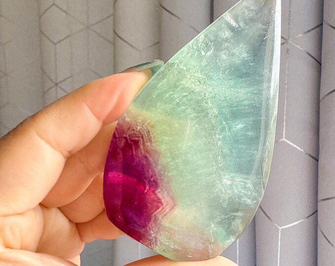 Green fluorite flame point healing crystal home decoration meditation | gift for her |gift for him |crystal gift