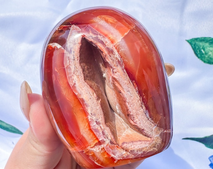 Carnelian crystal freeform | Carnelian stone home decoration | carnelian stone healing crystal | birthstone gifts| wedding anniversary gift