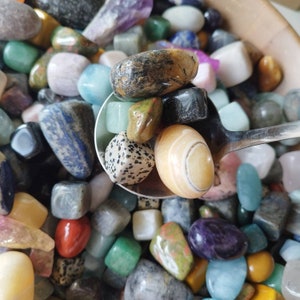 Lucky Dip Crystal Tumble Stones | bolsa de presente misteriosa de cristal