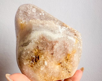 Druzy amethyst flower agate free form natural crystal ornament home decoration