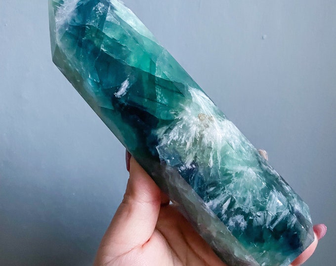 fluorite crystal tower healing crystal home decoration