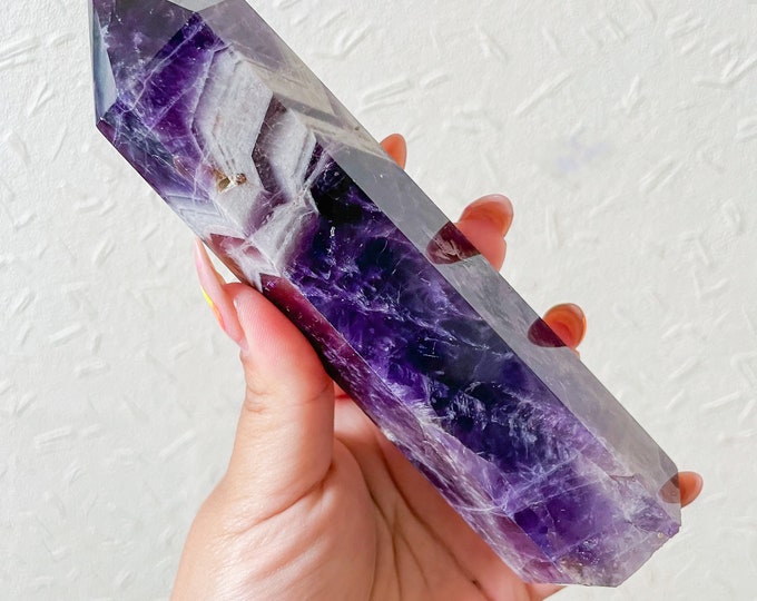 Amethyst crystal tower ｜ amethyst quartz tower ｜Chevron amethyst tower
