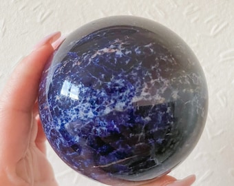 Sodalite sphere healing crystal home decor