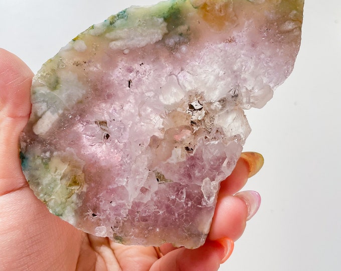 Rare flower agate crystal |cherry blossom agate home decoration | flower agate specimen | healing crystal | birthday gift|anniversary gift
