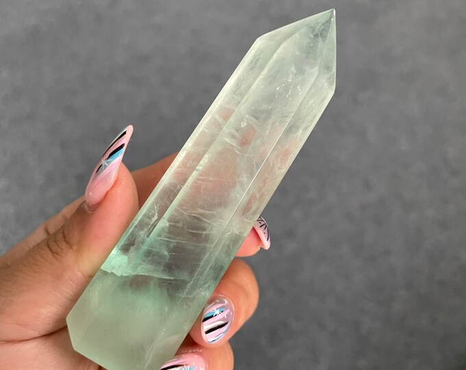 Fluorite crystal towers healing crystal home decoration | premium snowflake fluorite crystal tower