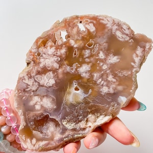 Zeldzame bloem agaat kristal |cherry bloesem agaat huisdecoratie | bloem agaat specimen | helende kristal | verjaardagscadeau|anniversary gift