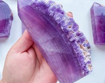 Fluorite tower slab| high quality fluorite crystal | purple fluorite freeform
