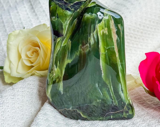 Premium Large Tremolite freeform healing crystal healing journey home decoration