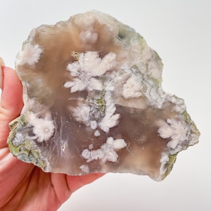 Rare flower agate crystal |cherry blossom agate home decoration | flower agate specimen | healing crystal | birthday gift|anniversary gift