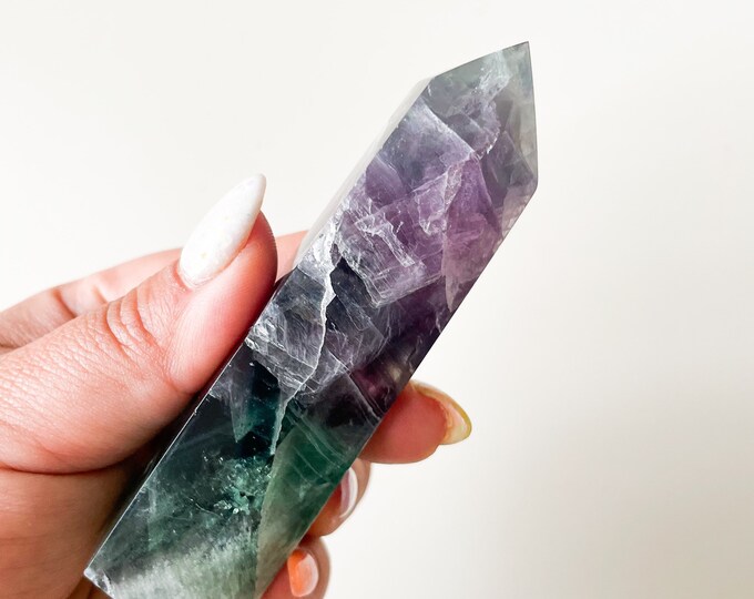 Fluorite crystal tower