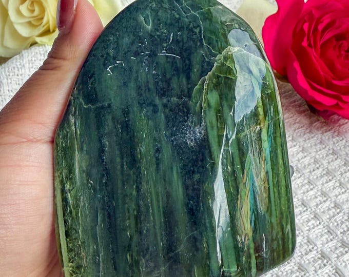 Premium Large Tremolite freeform healing crystal healing journey home decoration