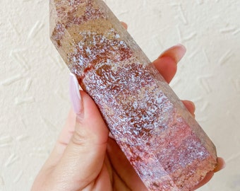 ocean Jasper crystal Tower healing crystal home decor