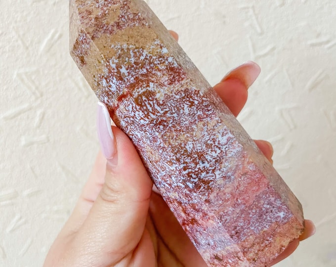 ocean Jasper crystal Tower healing crystal home decor