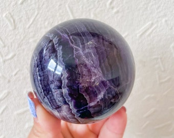Fluorite crystal sphere healing crystal home decoration