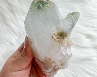 chlorite quartz mineral specimen | premium quartz crystal cluster | crystal healing home decoration | healing crystal | crystal decoration