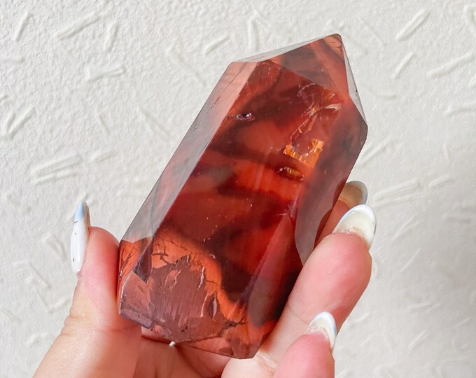 Carnelian crystal tower | Carnelian tower home decoration | carnelian stone  healing crystal | birthstone gifts| wedding anniversary gift