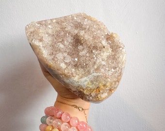 Druzy amethyst flower agate free form natural crystal ornament home decoration