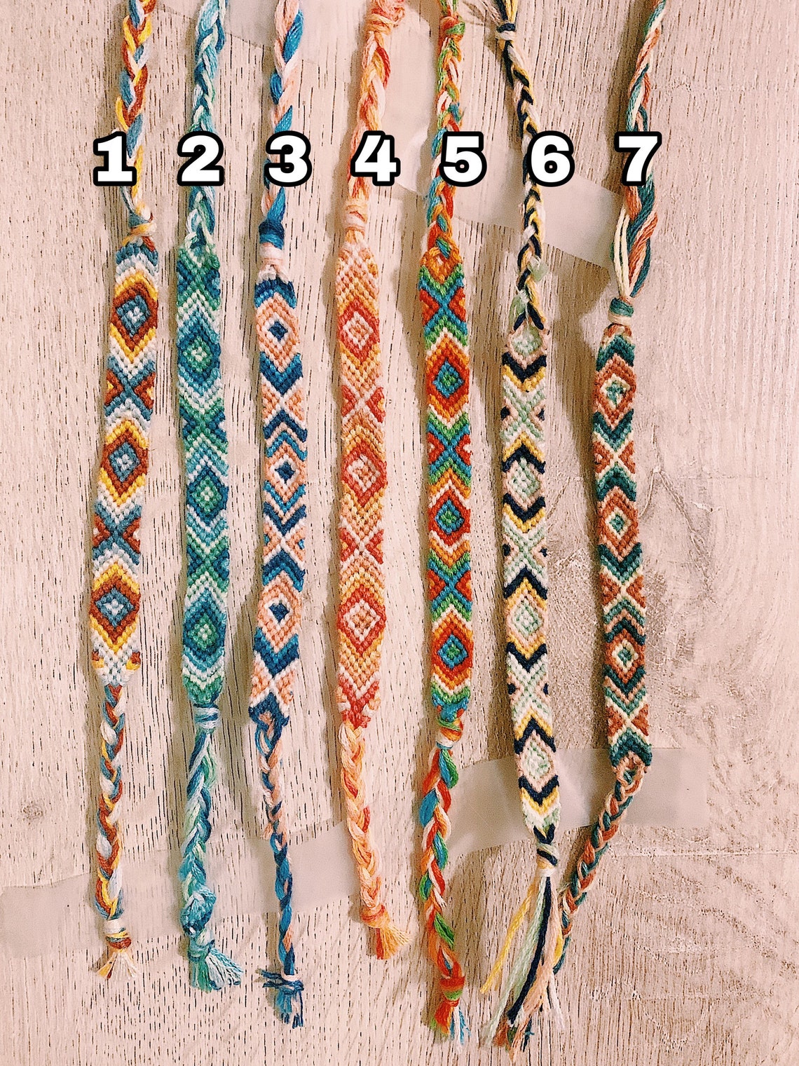 Simple Diamond Handmade Friendship Bracelets Etsy